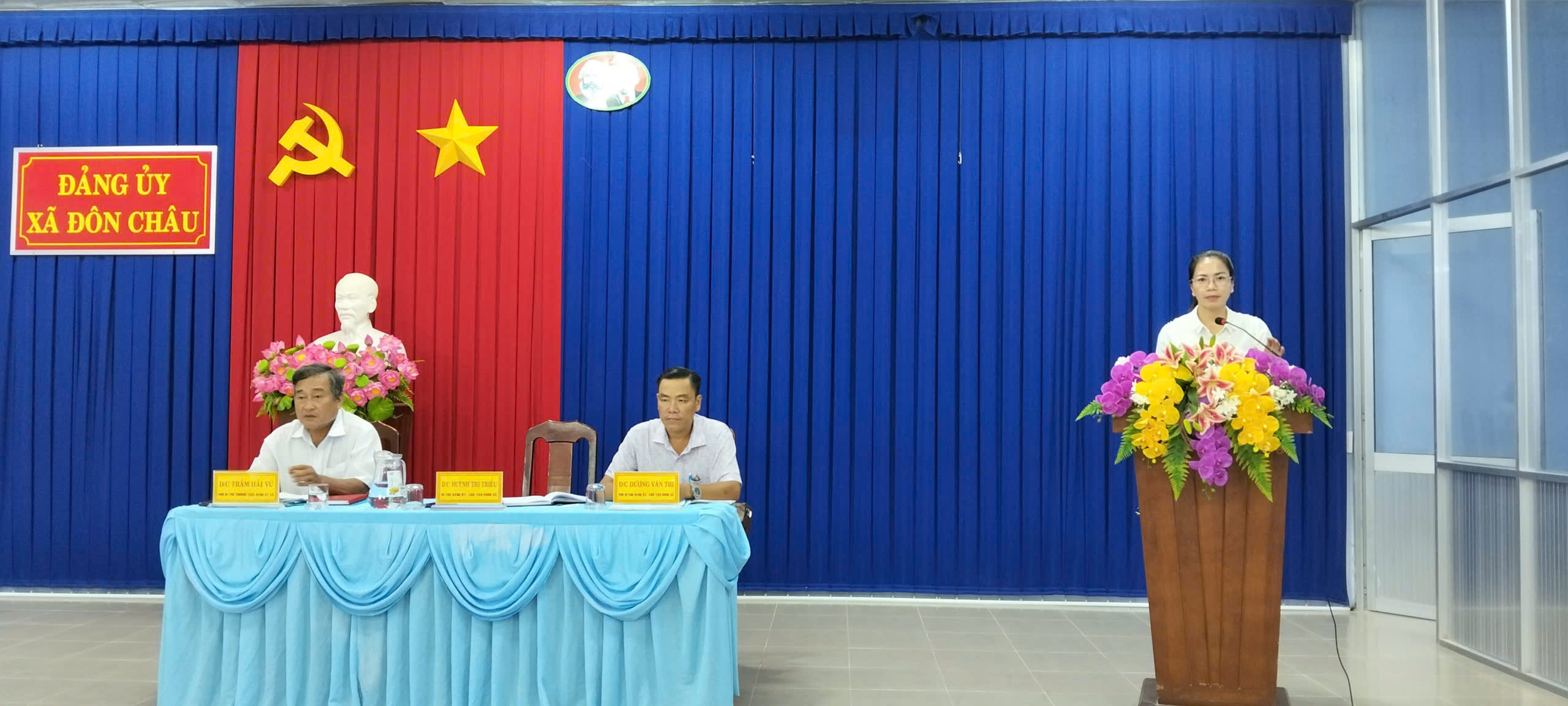 Đảng ủy xã Đôn Châu sơ kết tình hình thực hiện các mặt công tác tháng 7 và triển khai phương hướng nhiệm vụ tháng 8 năm 2025